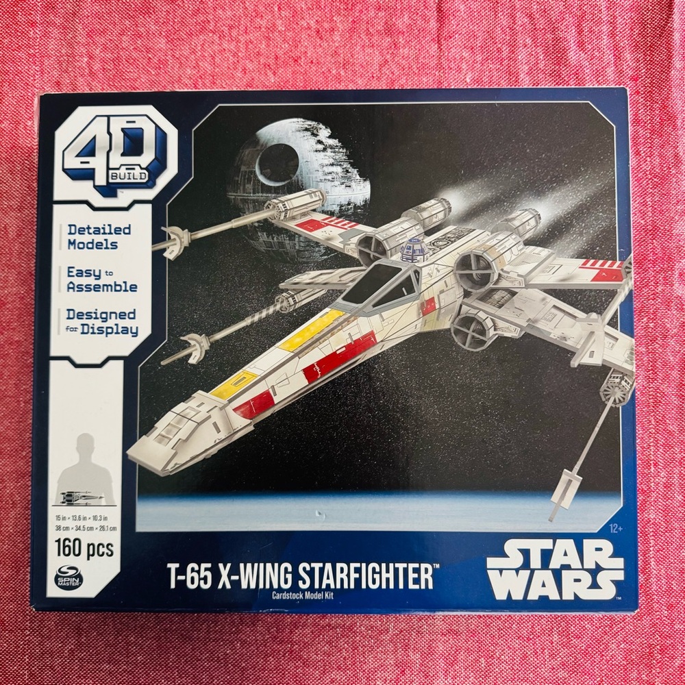 NEW Star Wars T-65 X-Wing Starfighter - 4D Cardstock Model Build Kit